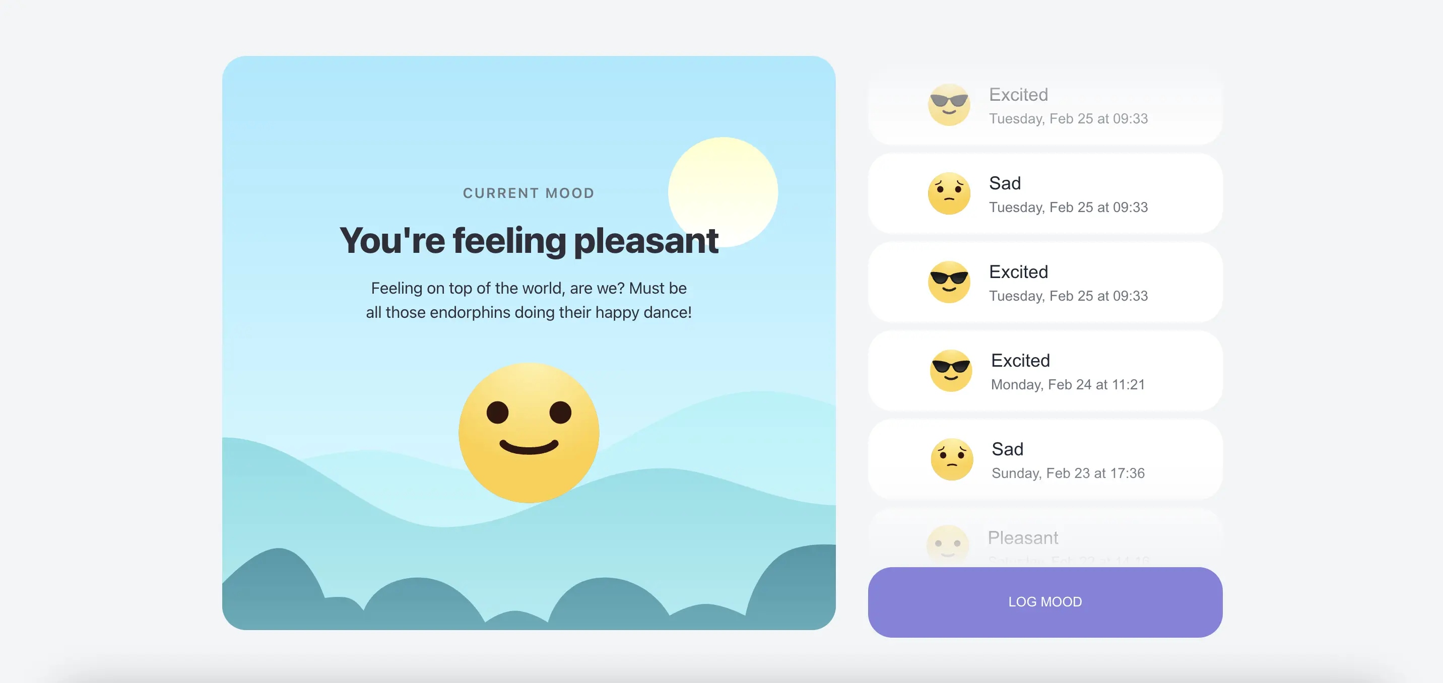 Mood Tracker screenshot
